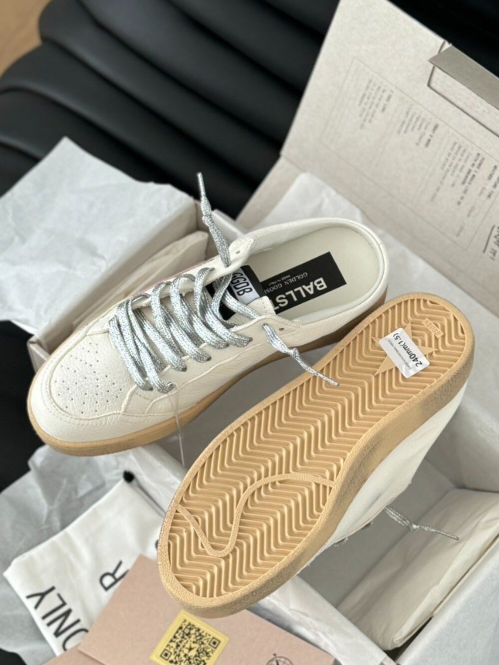 Golden Goose Ball Star White Pink Sneakers - Picture 9 of 9